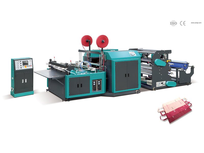 Automatic nonwoven cross cutting machine with handle fix